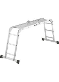 Hailo Multifunctionele scharnierladder, werkplatform, aanleg- en trapladder, 4 x 3 sporten