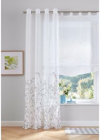 my home Raffrollo »Yalinga«, mit Schlaufen, Transparent, Polyester