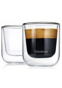 Blomus Espressoglas »NERO«, (Set, 2 tlg.), Doppelwandig, 2-teilig