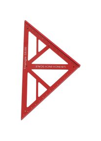 Règle triangulaire pour le travail du bois, outil de mesure multifonctionnel en alliage d'aluminium, grande jauge triangulaire