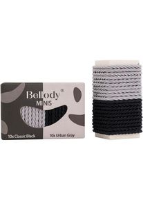 Bellody Haarstyling Minis Haargummi Set Classic Black & Urban Gray 10 Haargummies Classic Black + 10 Haargummis Urban Gray