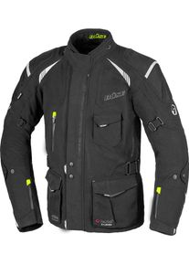 B&uuml;se B&uuml;se Grado, textile jacket waterproof , color: Black/Grey/Neon-Yellow , size: 56