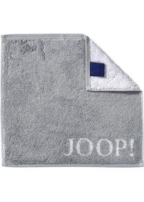 JOOP! Handtücher Classic Doubleface Seiflappen Silber 30 x 30 cm