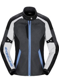 Spidi Tek Net, textieljas vrouwen , kleur: Grijs/Wit/Blauw , maat: S