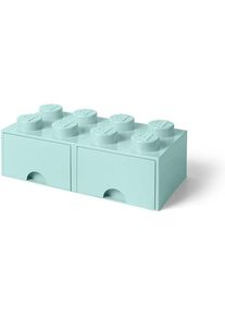Lego 8-Stud Brick Drawer Aqua Blue