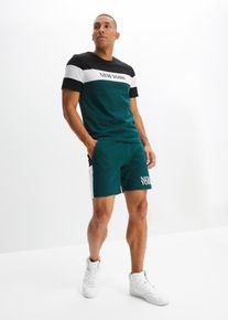 bonprix Tricou şi şort (set/2piese), verde, 56/58 (XL)