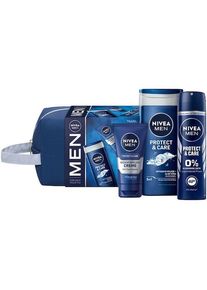 Nivea Männerpflege Körperpflege Geschenkset Shower Gel 250 ml + Deo Spray 150 ml + Cream 75 ml