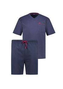 ADAMO Kurzer Schlafanzug aus Baumwolljersey, Dunkelblau, 3XL