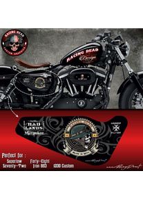 Adnauto - Stickers Harley Davidson Sportster bad land compatible avec Forty-eight Seventy-Two Iron 883 Superlow 1200 Custom - Run-R