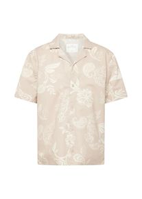 Hollister Heren Overhemd ecru / wit XS