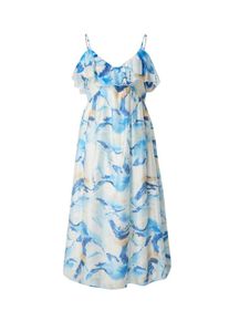 Véro Moda VERO MODA Dames Jurk 'Osana Oysa' beige / blauw / lichtblauw / wit 42