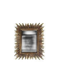 Emde - Miroir convexe rectangle doré 23,4x28,2cm