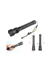 Meditrade GmbH Lampe Led Rechargeable Cree P50 Torche 2000 Lumens 80000 w Zoom Double Batterie