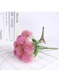10 pcs Pissenlit Bouquet de Fleurs artificielles Plantes Fleurs Plastique pour décoration de la Maison/décoration de Mariage Rose