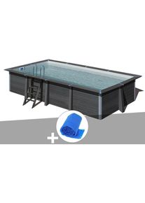GRE - Kit piscine composite Gré Avant-Garde rectangulaire 6,06 x 3,26 x 1,24 m + Bâche à bulles