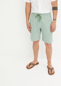 Musselin-Shorts aus reiner Baumwolle Regular Fit, grün, Größe 46, 100% Baumwolle,Musselin, bonprix