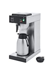 METRO Professional Cafetera GCT2001, acero inoxidable, 21.5 x 41.5 x 52 cm, 2.3L (depósito de agua), 2000 W, con jarra isotérmica, plata