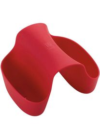 Umbra - Porte éponges 2 compartiments Rouge - Rouge