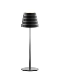 Lampe de table LED rechargeable IP54 mod. Maya couleur noir