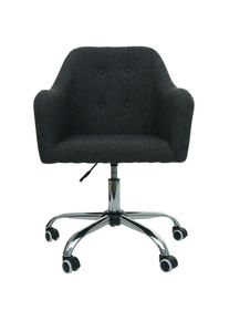 Jamais utilisé] Chaise de bureau HHG 123, chaise pivotante chaise de bureau chaise d'ordinateur fauteuil de bureau chaise, avec accoudoirs