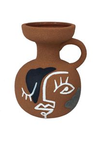 Signes Grimalt - Jarrón Jarrones et Portavelas Vase brun - 15x12x12cm - brown
