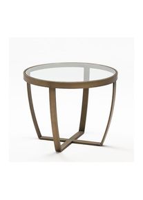 Table basse 80X80X35 verre/métal doré meubles / tables AUXILIAIRESpour tous les styles pour ajouter une touche à la maison