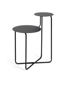 Table d'appoint ronde Vidalita métal noir 56,5 x 35 cm - Kave Home