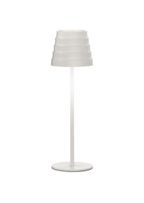 Lampe de table LED rechargeable IP54 mod. Maya couleur blanc