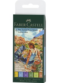 Faber-Castell - India ink Pitt Artist Pen B summer (6 pcs) (167178)