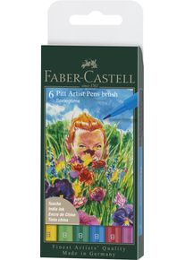 Faber-Castell - India ink Pitt Artist Pen B Spring (6 pcs) (167177)