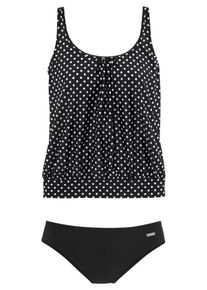 Lascana Dames Tankini zwart / wit S