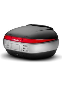Shad SH50, bovenste koffer , kleur: Zwart/Zilver