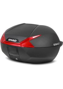 Shad SH47, bovenste koffer , kleur: Zwart/Carbon/Rood