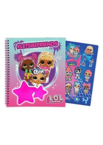 L.O.L. LOL. Notebook with sticker sheet
