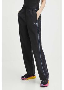 Puma pantaloni de trening PUMA X SOPHIA CHANG culoarea negru, cu imprimeu, 624631
