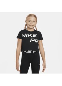 Nike Pro Dri-FIT kort T-shirt voor meisjes - Zwart