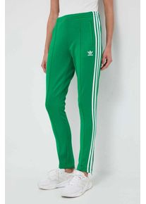 adidas Originals pantaloni de trening culoarea verde, cu imprimeu