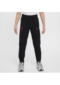 Liverpool FC Tech Fleece Nike voetbalbroek voor jongens - Zwart