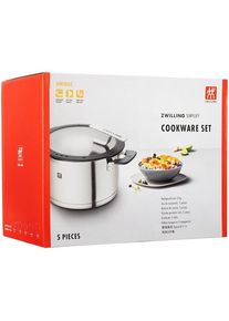 Zwilling SIMPLIFY - Cookware set with cover - 5 items - round - silver