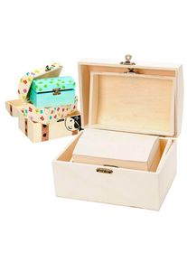 Playwood Decorate your own Wooden Treasure Chest 3pcs.