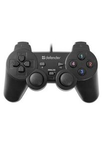 Gamepad Defender Omega, 12tl., USB, čierny, vibračné, Windows R XP/VISTA/7/8/10