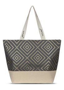 Normani Dames Strandtas 'Nika' beige / goud / antraciet One Size