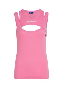 KARL LAGERFELD JEANS Dames Top grijs / pink S