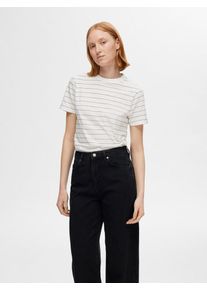 Selected Femme Dames Shirt zwart / wit S