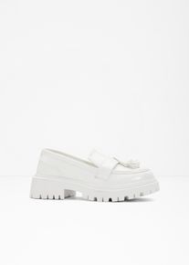 bonprix Półbuty loafer chunky biały 38