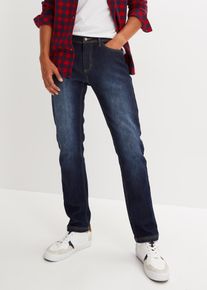 bonprix Dżinsy ocieplane Regular Fit Straight, z miękkiego materiału ze stretchem niebieski 29