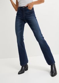 Jeans flared a vita alta, Blu, Taglia 50, bonprix