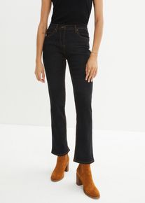 Jean droit taille mi-haute extensible - noir - taille 56 avec coton - bonprix