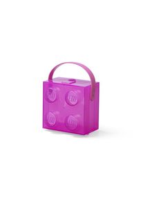 Lego Box W. Handle Translucent Violet