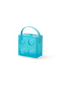 Lego Box W. Handle Translucent Light Blue